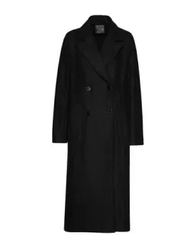 8 By Yoox Women Coat Black 12 UK