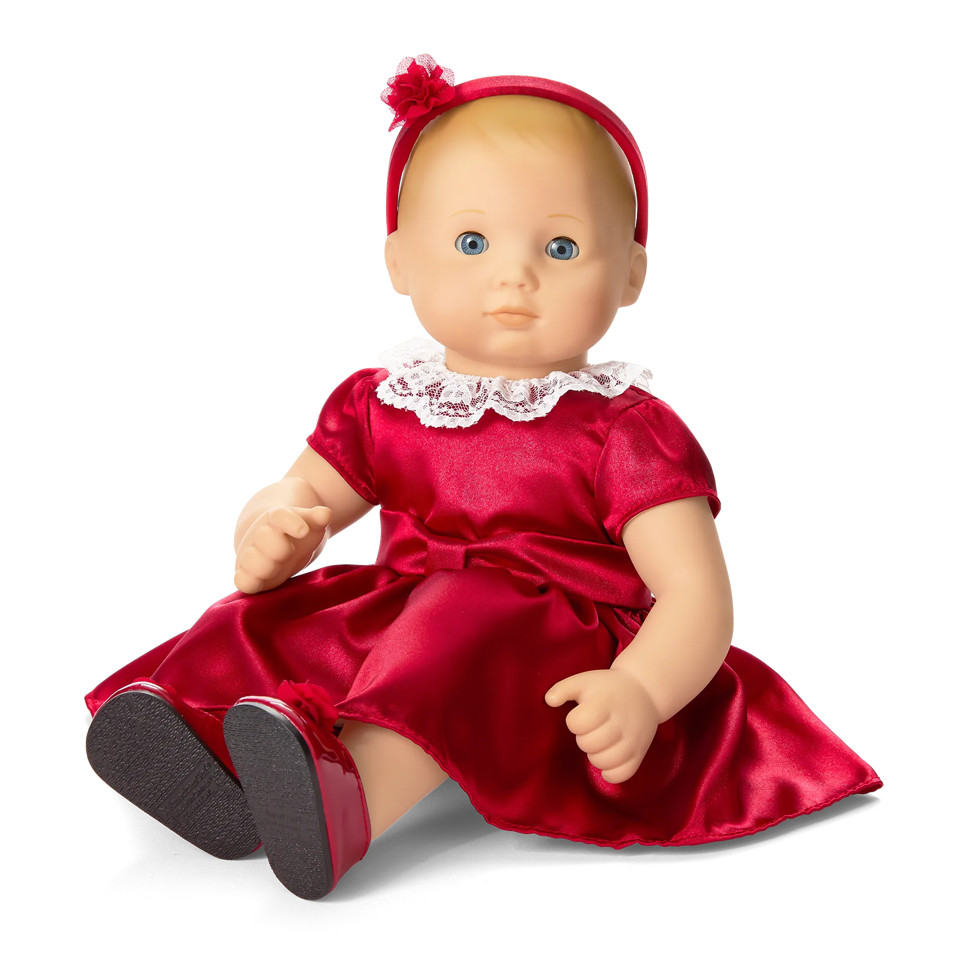 American Girl® x Janie and Jack Holly-Red Party Dress for Bitty Baby® Dolls