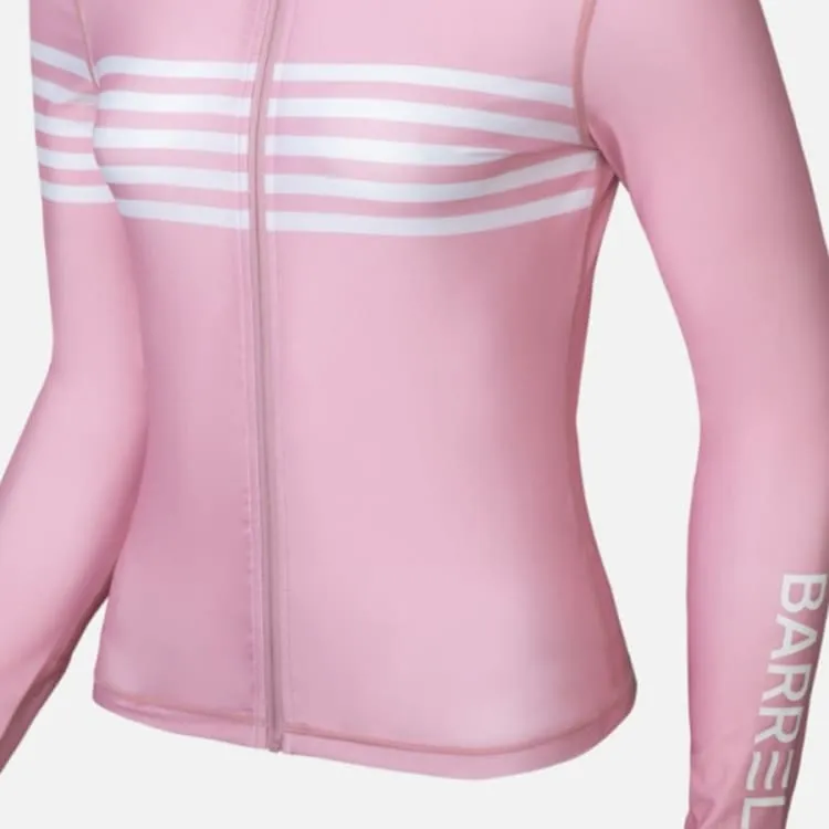 Barrel Womens Ocean ZipUp Rashguard-PINK