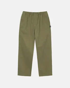 BEACH PANT BRUSHED COTTON / STUSSY / OLIVE