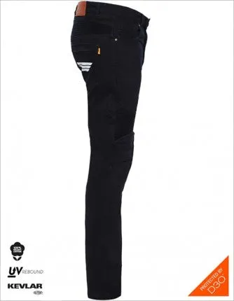 Bikeratti Raven PRO 12Oz Armored Stretch Denim Pants