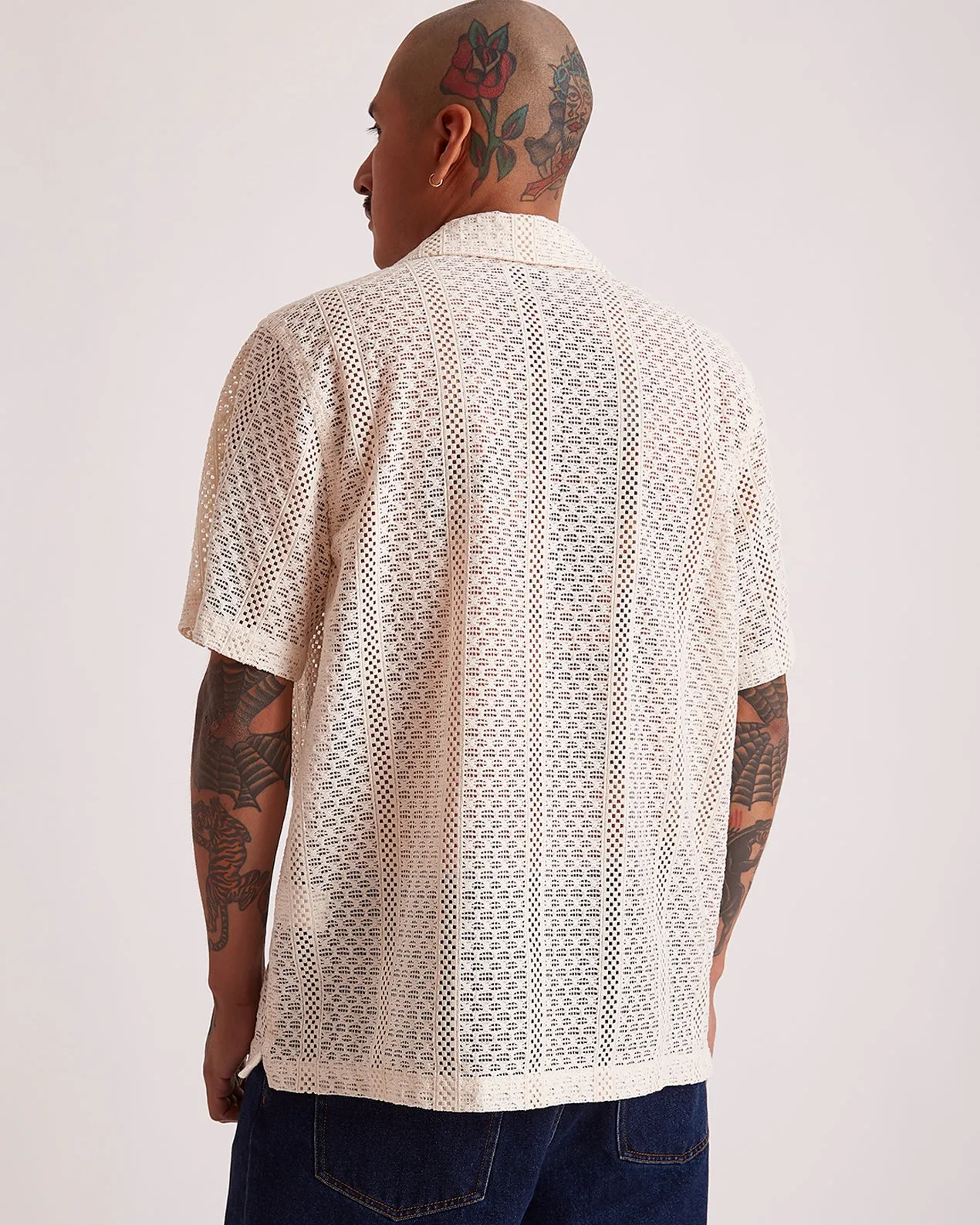 Canty Cotton Lace SS Shirt