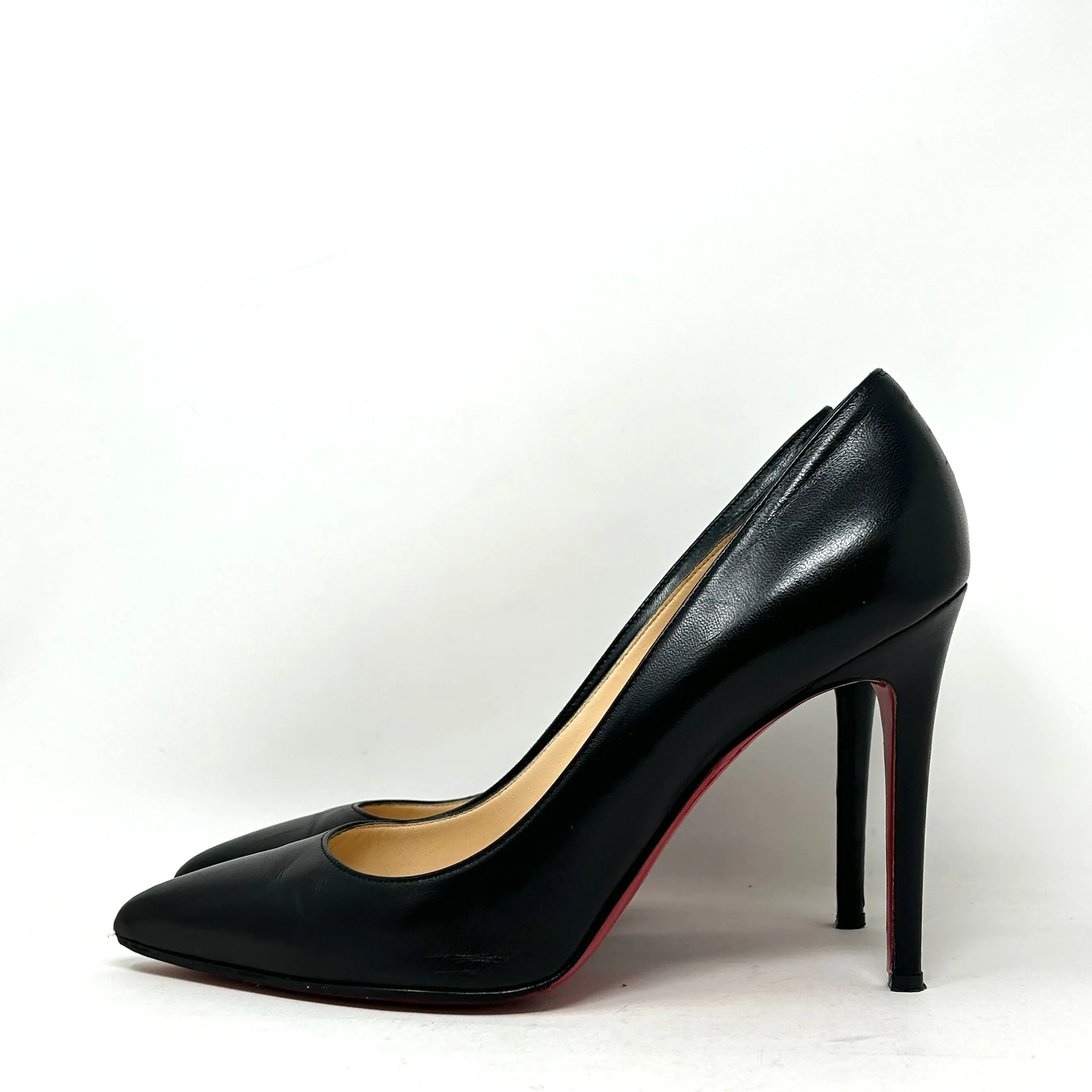 Christian Louboutin Pigalle 100 Black Leather Pump Heels 42 UK 9