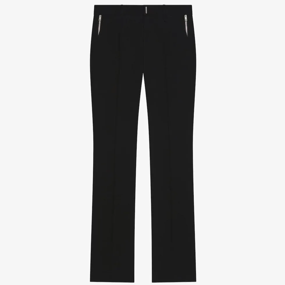 Classic-fit Pants With Darts In Technical Wool