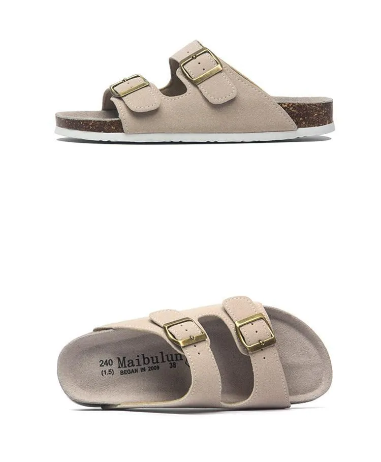 GOATFIND's STOCK ARIZONA Summer Slippers/Sandals/Suede Leather