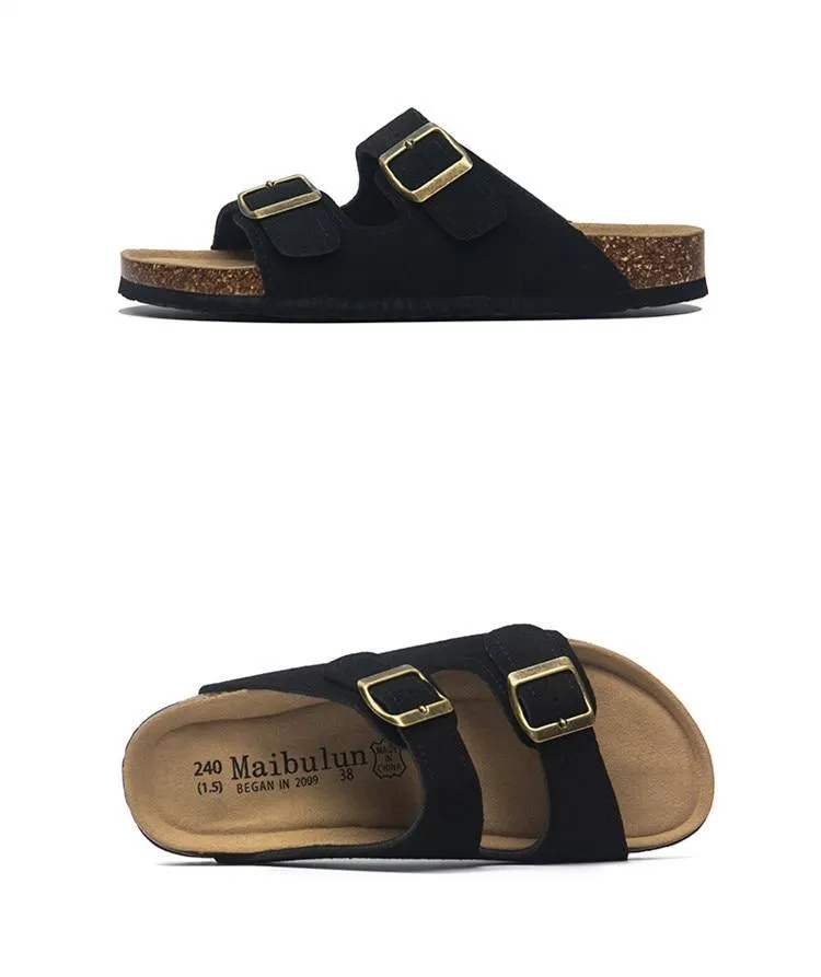 GOATFIND's STOCK ARIZONA Summer Slippers/Sandals/Suede Leather