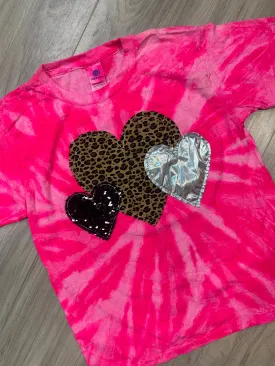 Heart Trio Tie Dye Shirt - 2022