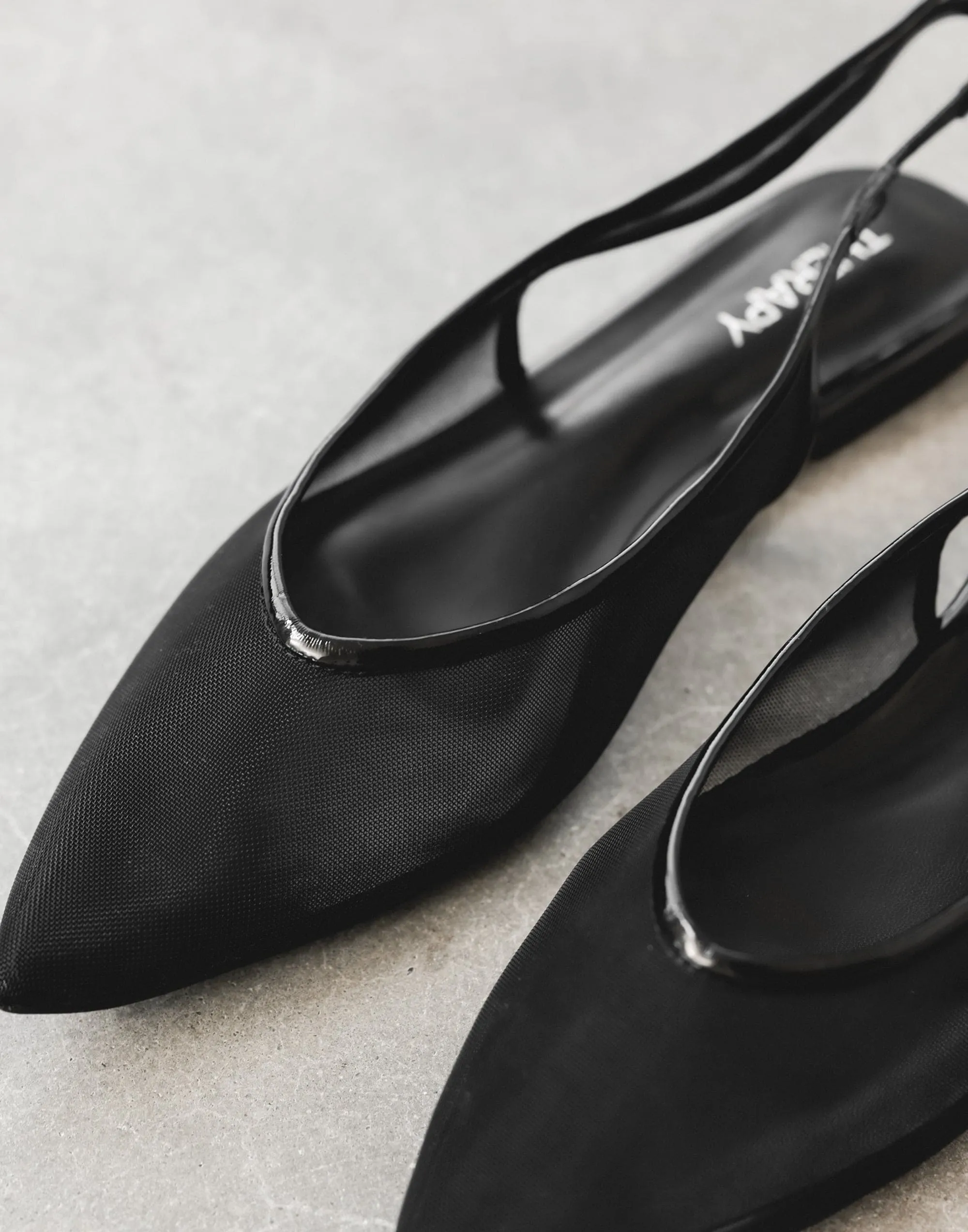 Lazer Flats (Black) - By Therapy