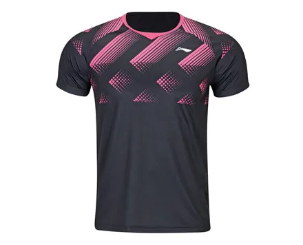 Li-Ning Men's T-Shirt and Shorts Uniform [Pink] AATS093-4