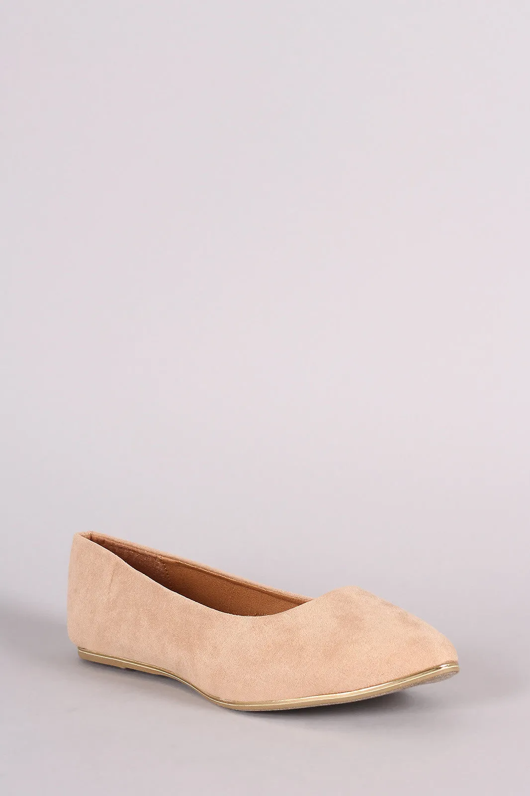 Liliana Suede Almond Toe Ballet Flat