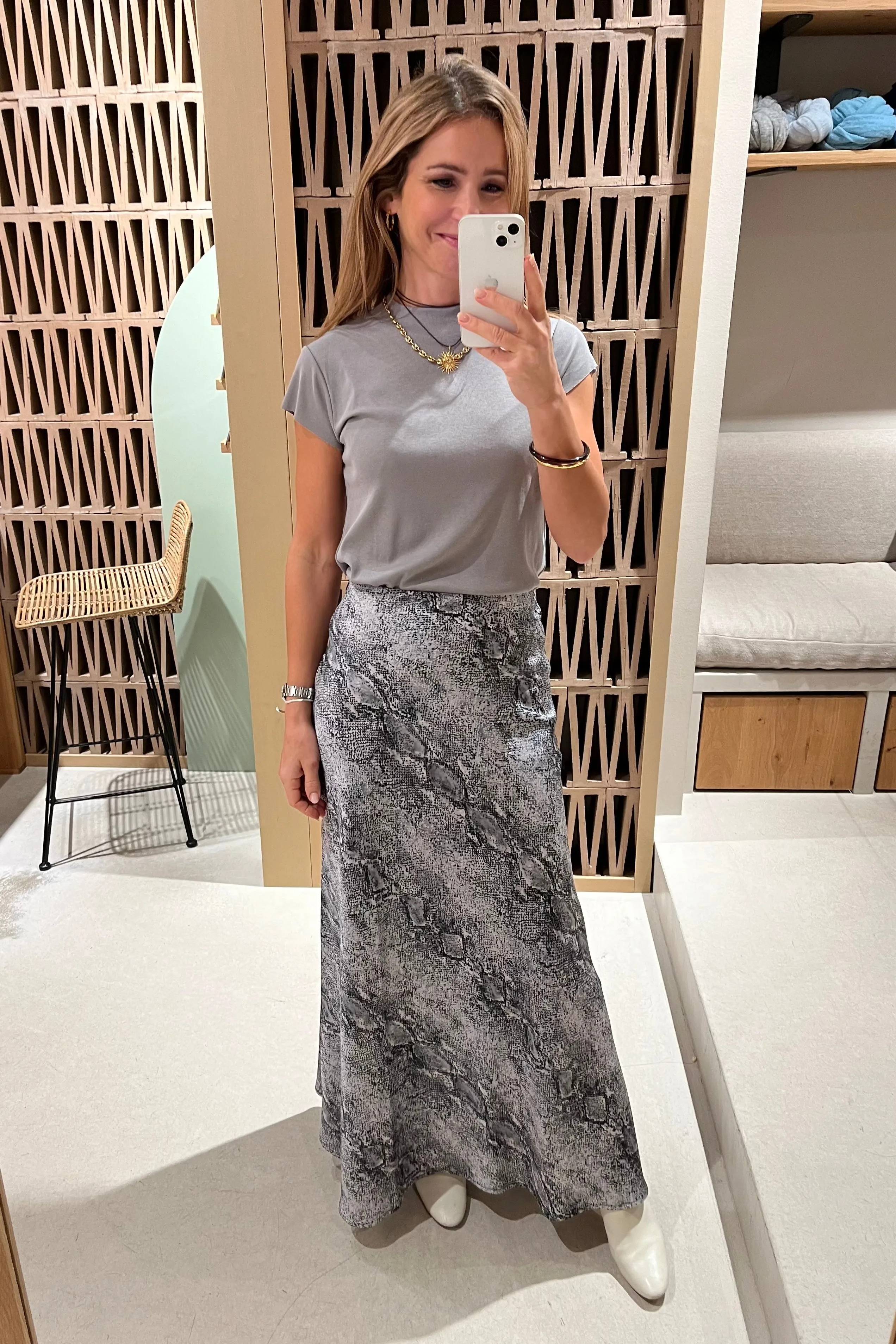 MAXI SKIRT "ROSEMARY" SNAKE