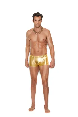 Mens Gold Lame Boxer Brief - Small/medium - Gold