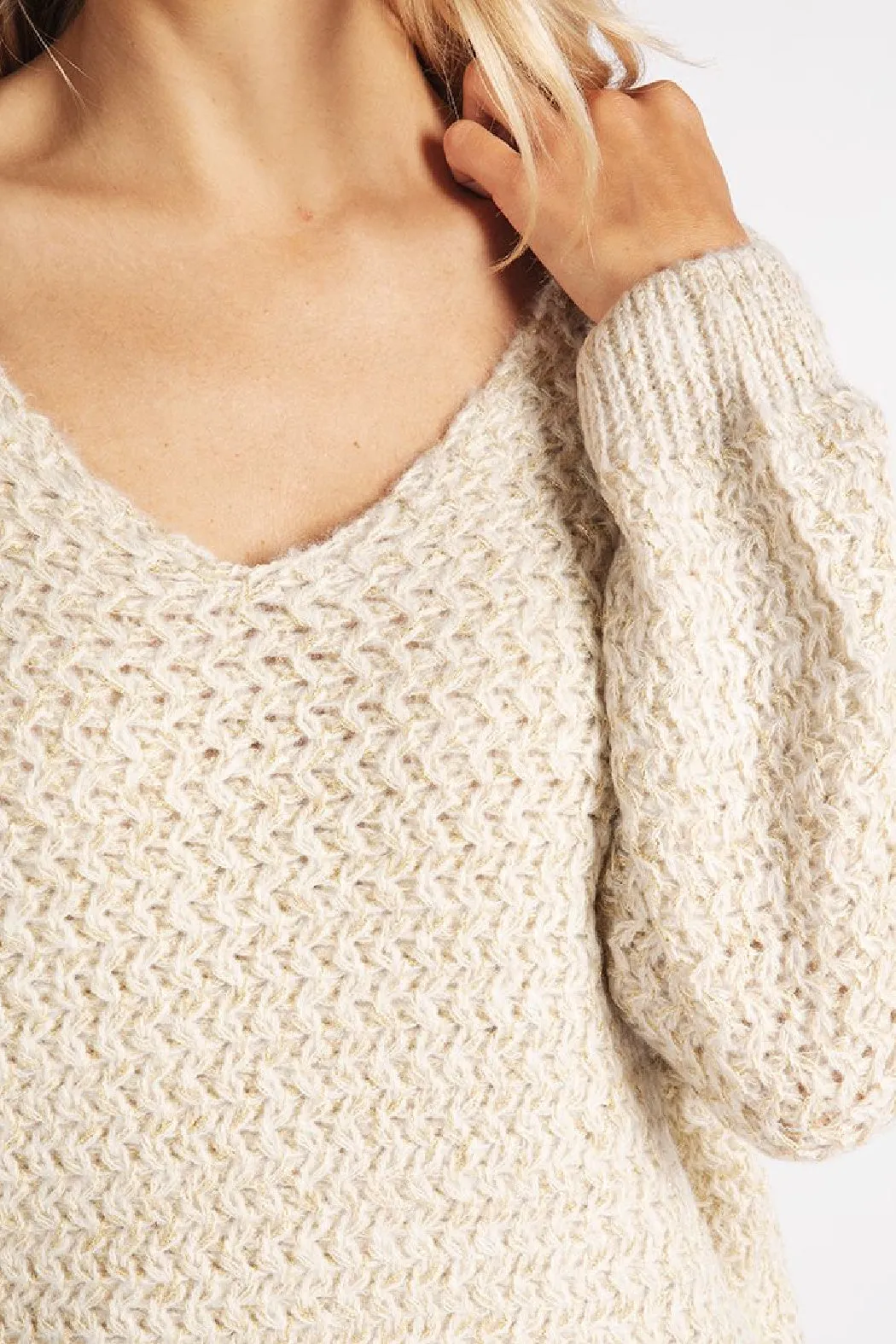 Metallic Yarn Sweater