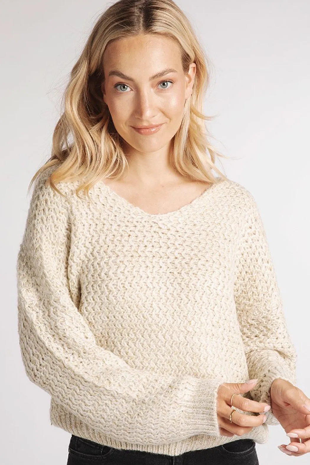 Metallic Yarn Sweater