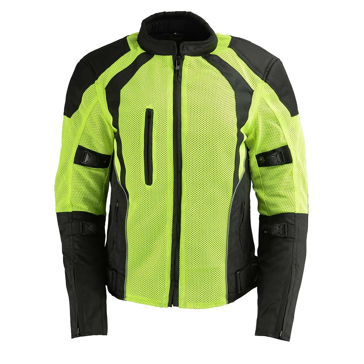 Milwaukee Leather MPL2793 High Vis Green with Black Armored Textile