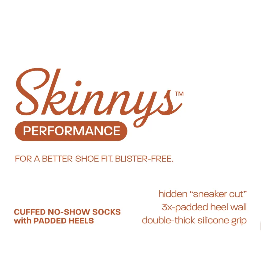 Skinnys Performance || Ultra-Thick No-Show Socks || 3 pack