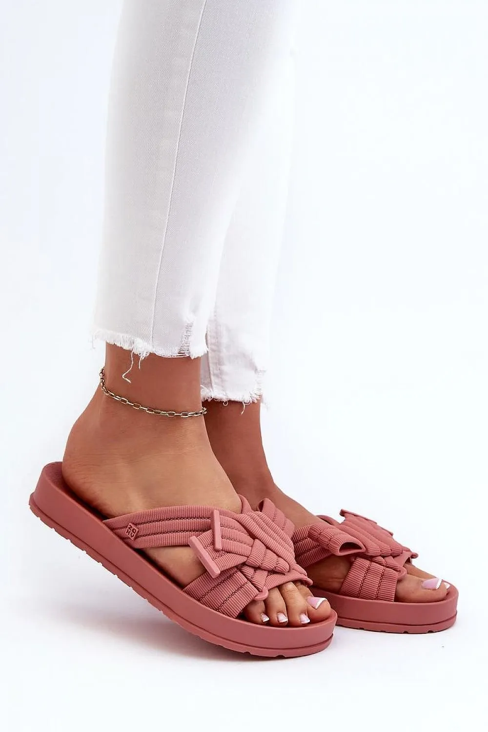 TEEK - Flat Belt Bow Sandals