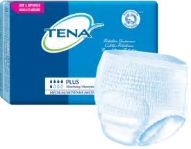 Tena 72632 Protective Underwear Plus Absorbency, Medium, 86 - 112cm (34 - 44") White