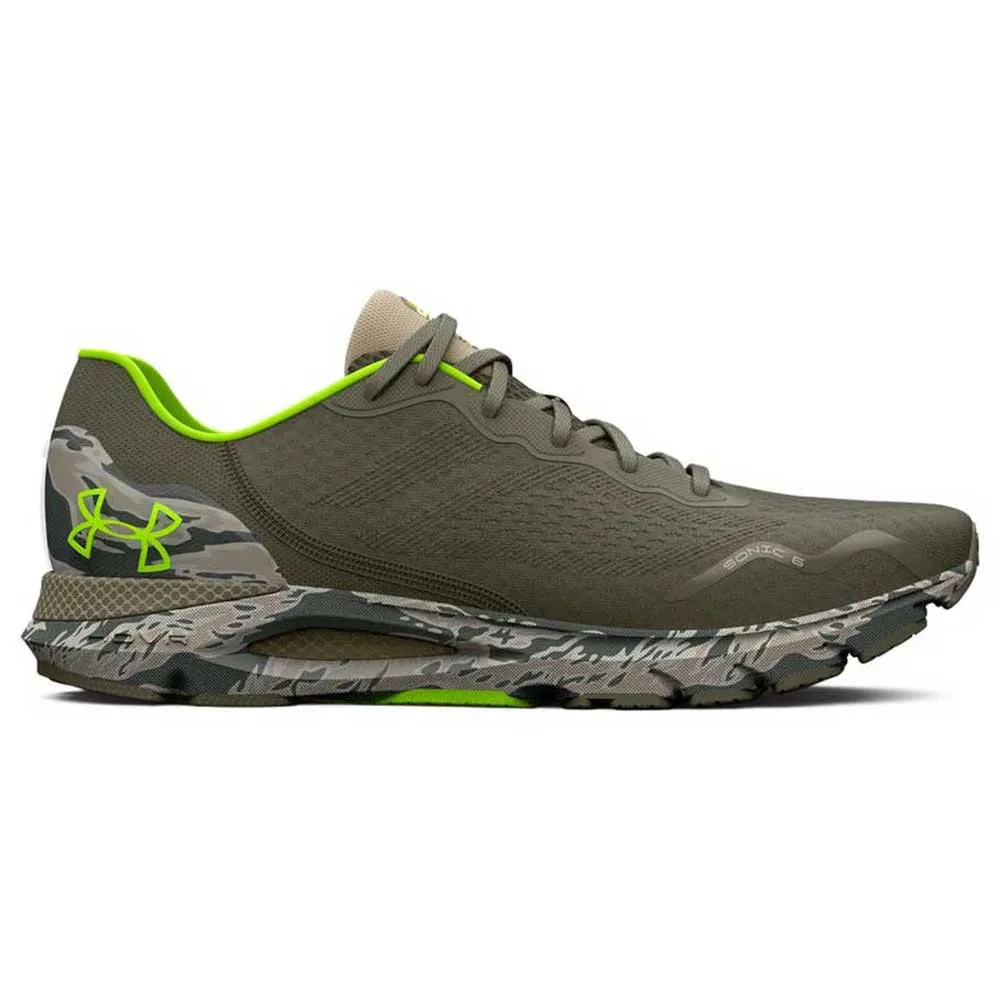 UA Hovr Sonic 6 Camo Lime M