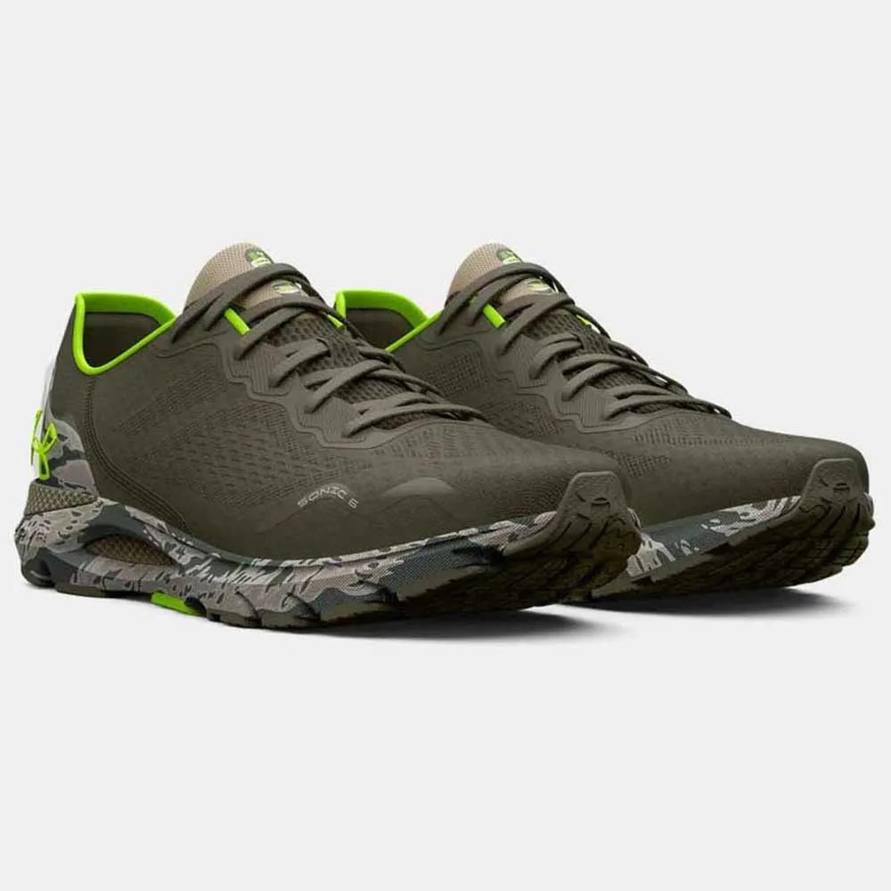 UA Hovr Sonic 6 Camo Lime M