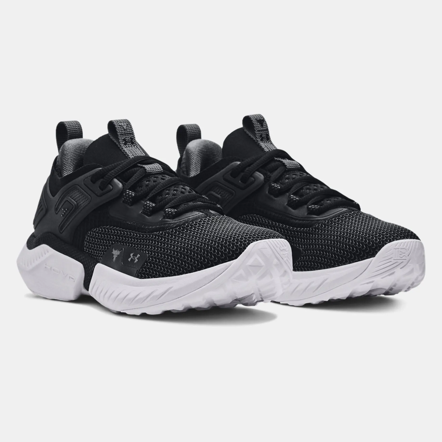 UA Project Rock 5 Black White W