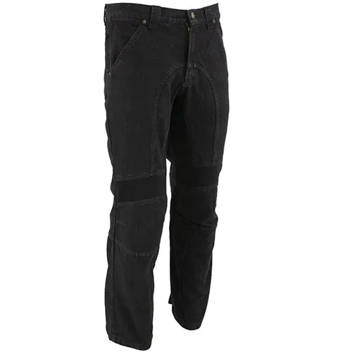 Xelement 055030 Men's Classic Fit Black Denim Motorcycle Racing Pants