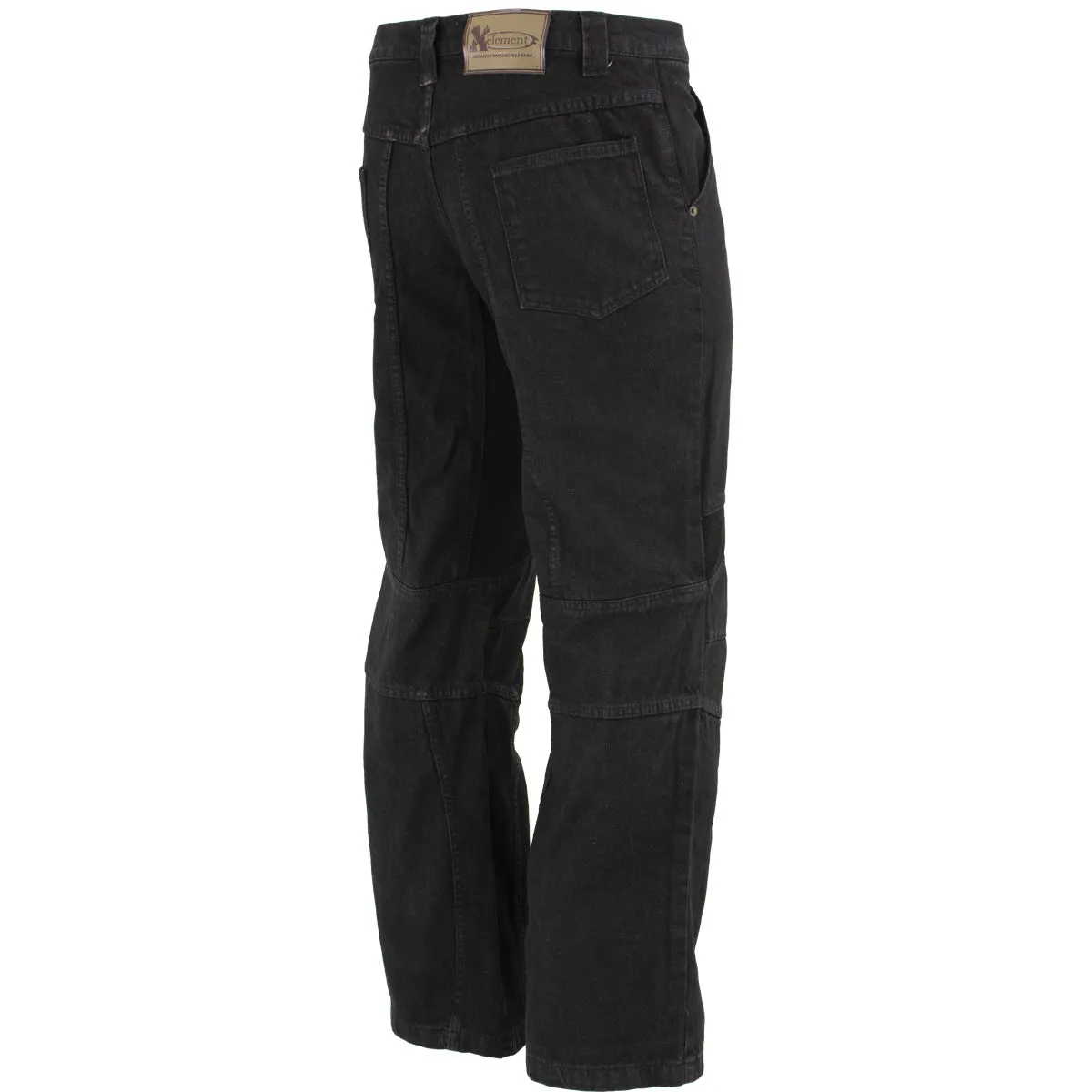 Xelement 055030 Men's Classic Fit Black Denim Motorcycle Racing Pants